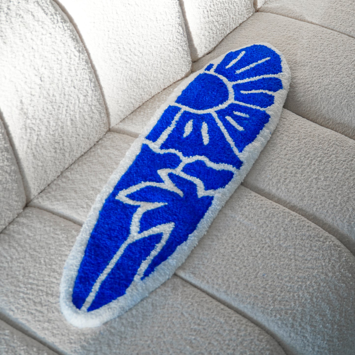 Tapis planche bleu
