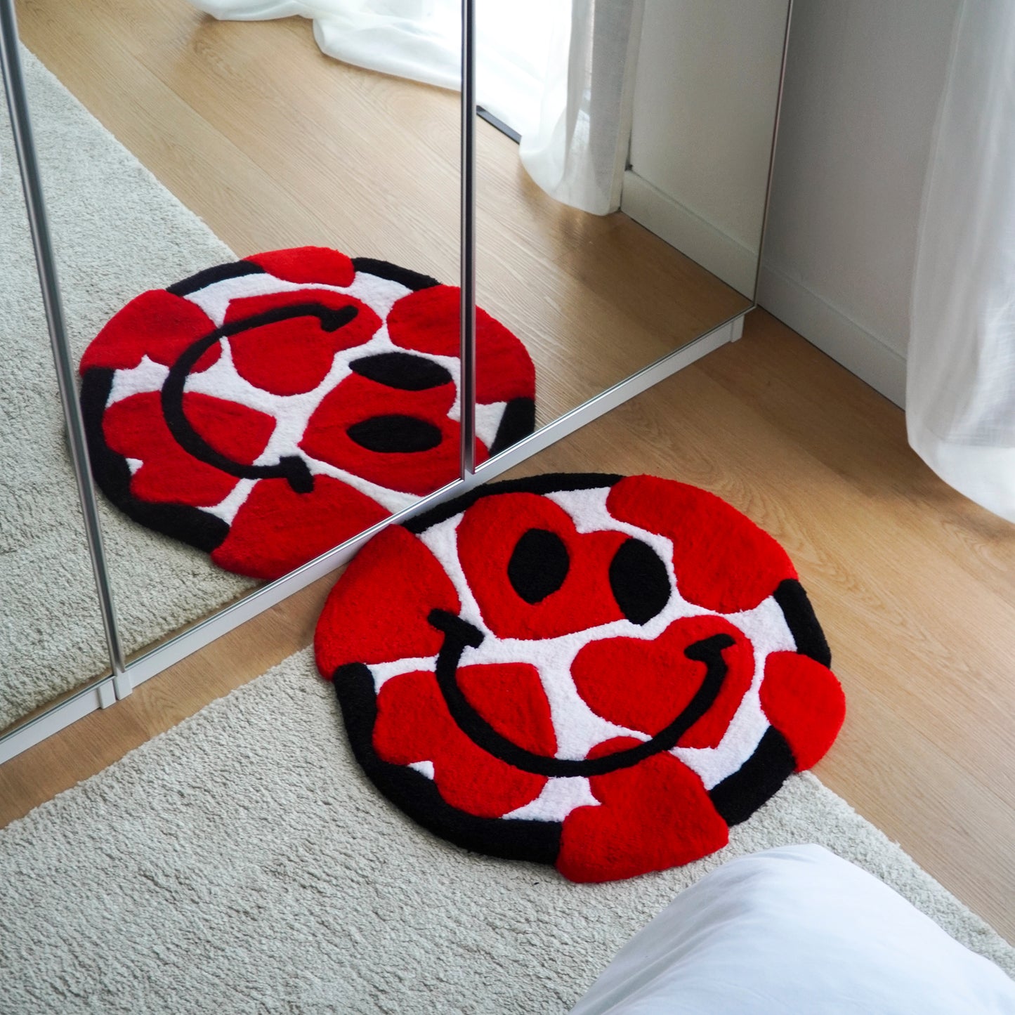 Tapis Smiley coeur