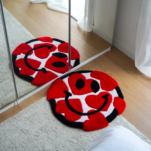 Tapis Smiley coeur