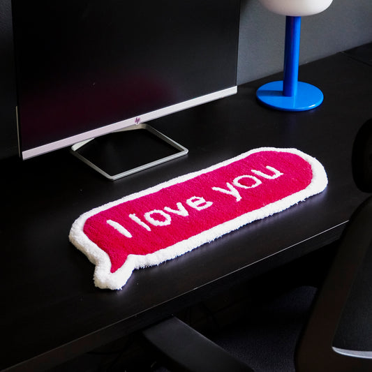Tapis message I love you