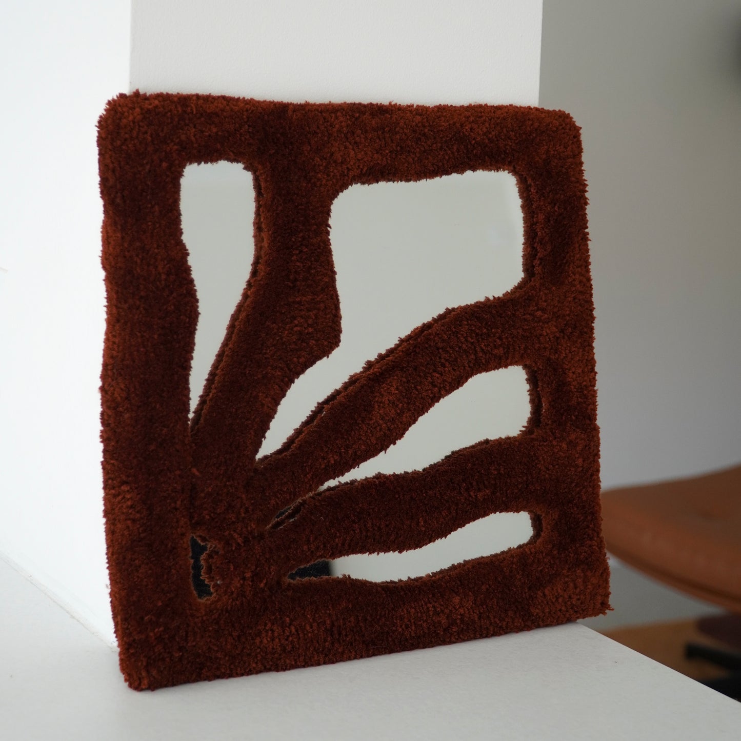 Miroir Amarah marron