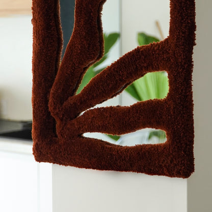 Miroir Amarah marron