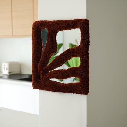 Miroir Amarah marron